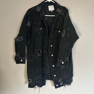 Zara Black Denim Jacket